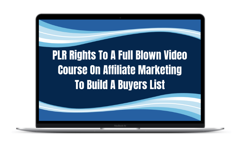 Affiliate Marketing Course With PLR